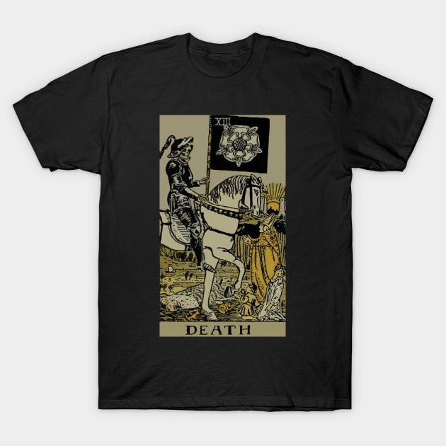 The Death Tarot Card T-Shirt by VintageArtwork